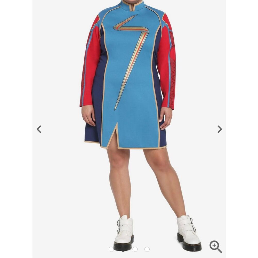Her Universe Marvel Ms. Marvel Hero Costume Dress Plus Size 2 Cosplay Nwot